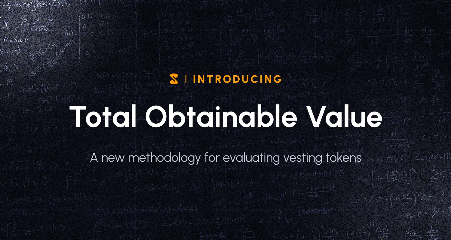 Total Obtainable Value: A New Methodology for Evaluating Vesting Tokens