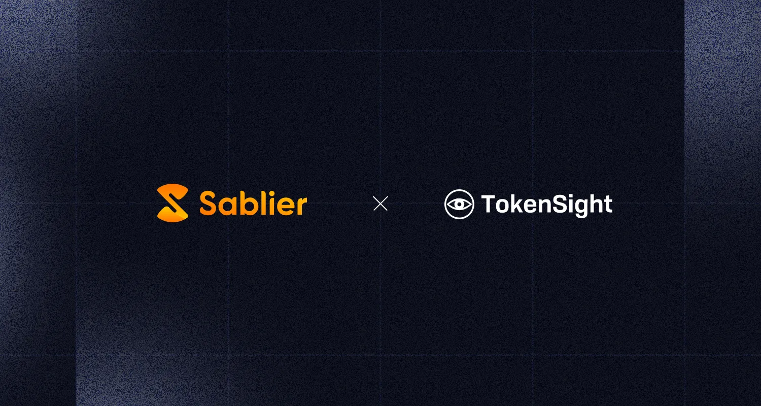 How TokenSight Leverages Sablier's Vesting Solution