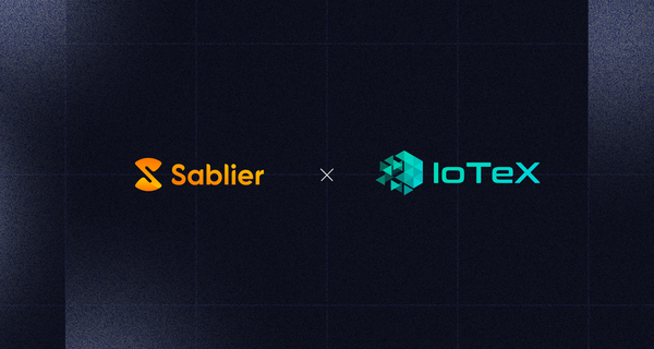 Sablier Live on IoTeX: Token Distribution for the DePIN Economy